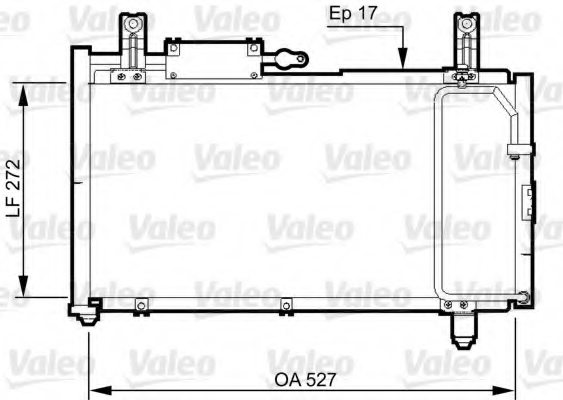 VALEO 814327 Condenser, air conditioning